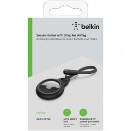 Держатель с ремешком Belkin для Apple AirTag, Black (F8W974btBLK)