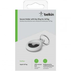 Держатель с кольцом Belkin для Apple AirTag, White (F8W973btWHT)