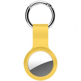 Умный брелок Deppa для AirTag с кольцом силикон, желтый 