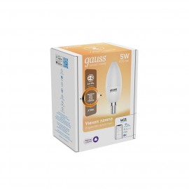 Умный свет Gauss Smart Home DIM E14 C37 5W 2700К