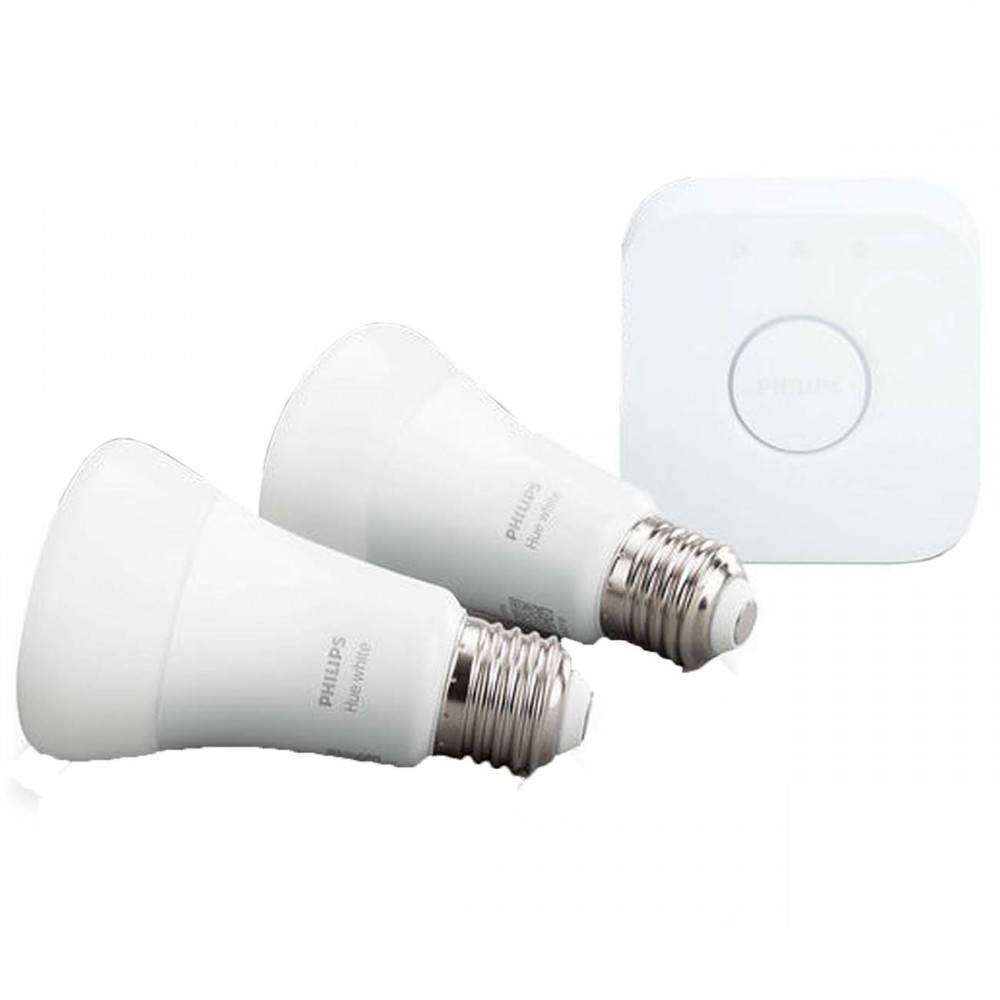 Умный свет Philips Hue Starter Kit E27 White 2шт + БУ (929001821619)