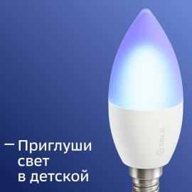 Умный свет Sber C37 с голос.управ. от СБЕР, LED E14 (SBDV-00020)