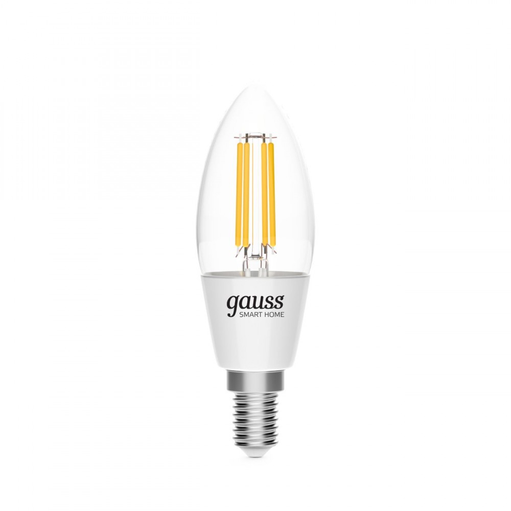 Умный свет Gauss Smart Home DIM+CCT E14 C35 4,5W (1250112)