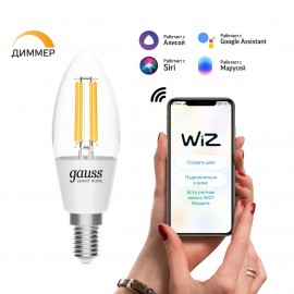 Умный свет Gauss Smart Home DIM E14 C35 4,5W