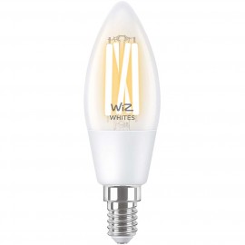 Умный свет WiZ Wi-Fi BLE 40W C35 E14 Clear (929003017601)