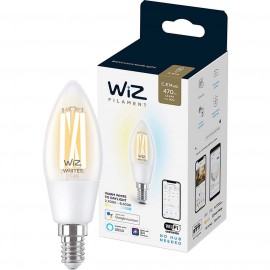 Умный свет WiZ Wi-Fi BLE 40W C35 E14 Clear (929003017601) 