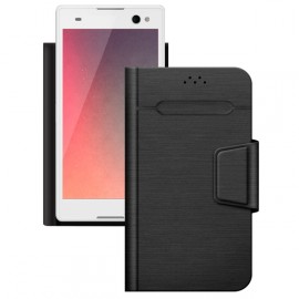 Универсальный чехол для смартфона Deppa Wallet Fold L 5.5"-5.7" Black