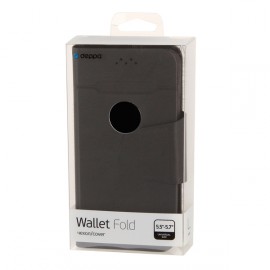 Универсальный чехол для смартфона Deppa Wallet Fold L 5.5"-5.7" Black