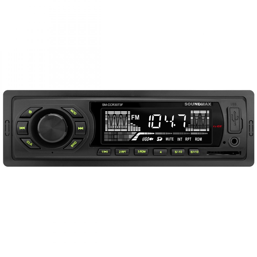 USB-Автомагнитола Soundmax SM-CCR3073F Black G