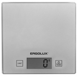 Весы кухонные Ergolux ELX-SK01-С03 серые металлик