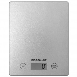 Весы кухонные Ergolux ELX-SK02-С03 серые металлик