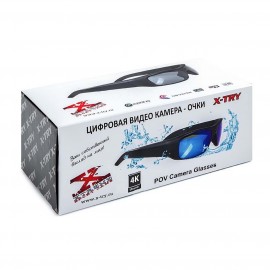 Видеокамера экшн X-TRY XTG381 CAMOUFLAGE UHD 4K, 128 GB Cristal