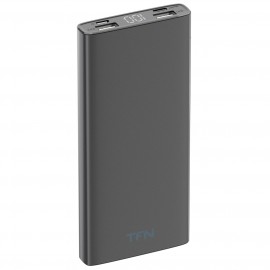 Внешний аккумулятор TFN Steel LCD 10000mAh Gray