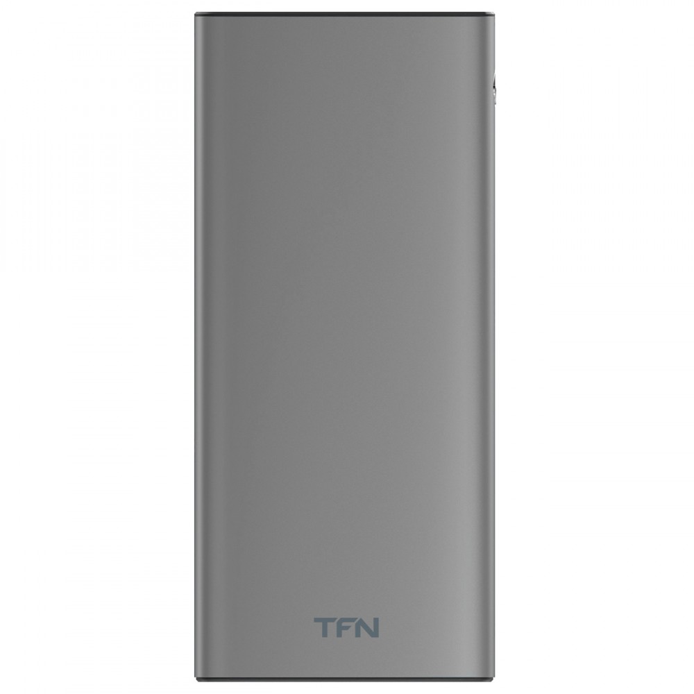 Внешний аккумулятор TFN Steel LCD 10000mAh Gray