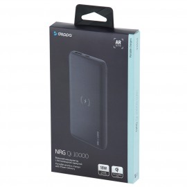 Внешний аккумулятор Deppa NRG Qi 10000mAh QC 3.0 PD 18W, Graphite (33552)