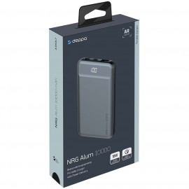 Внешний аккумулятор Deppa NRG Alum 10000mAh QC 3.0 PD 18W, Graphite (33557)