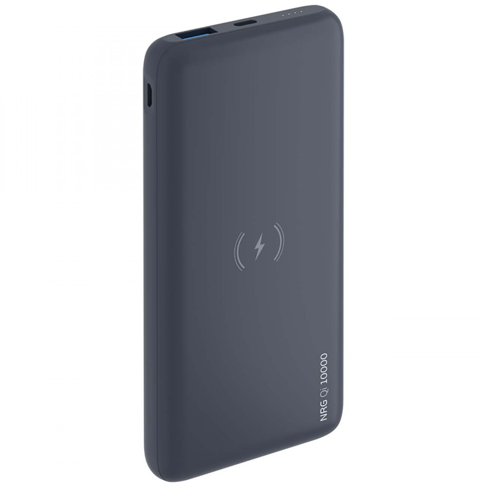 Внешний аккумулятор Deppa NRG Qi 10000mAh QC 3.0 PD 18W, Graphite (33552)