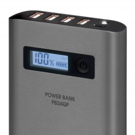 Внешний аккумулятор InterStep PB24QP 24000mAh QC3.0 TypeC PD 18W, Gray