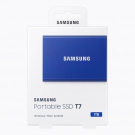 Внешний диск SSD Samsung T7 1TB Blue (MU-PC1T0H/WW)