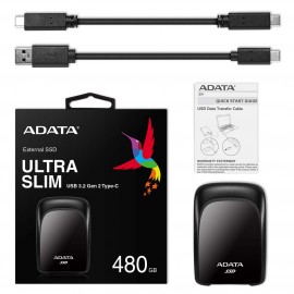 Внешний диск SSD ADATA 480GB SC680 Black (ASC680-480GU32G2-CBK)