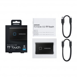 Внешний диск SSD Samsung T7touch 1TB Black (MU-PC1T0K/WW)