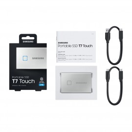 Внешний диск SSD Samsung T7touch 2TB Grey (MU-PC2T0S/WW)