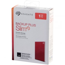 Внешний жесткий диск 2.5" Seagate 1TB Backup Plus Slim, Red