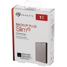 Внешний жесткий диск 2.5" Seagate 1TB Backup Plus Slim, Silver