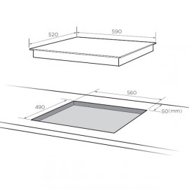 Встраиваемая электрическая панель Midea MCH 64464 X