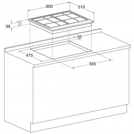 Встраиваемая газовая панель независимая Hotpoint-Ariston PCN 641 /HA(WH) 