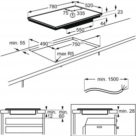 Встраиваемая индукционная панель AEG IAE84881FB