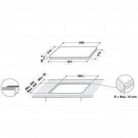 Встраиваемая индукционная панель Whirlpool WB B3960 BF 