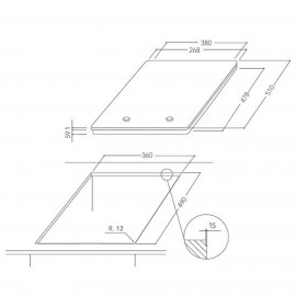 Встраиваемая индукционная панель KitchenAid KHYD2 38510 