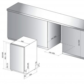 Встраиваемая посудомоечная машина 45 см Hotpoint-Ariston HSIC 3M19 C 