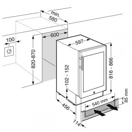 Встраиваемый винный шкаф Liebherr UWKes 1752-21