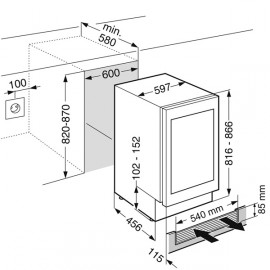 Встраиваемый винный шкаф Liebherr UWTgb 1682-21 001