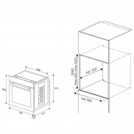 Электрический духовой шкаф Grundig GEBM19400BCH