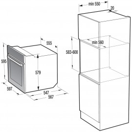 Электрический духовой шкаф Gorenje BO735E20X-M 