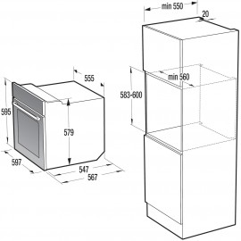 Электрический духовой шкаф Gorenje BO747A42XG 