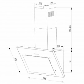 Вытяжка 60 см Hebermann HBKH 60.2 W 