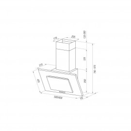 Вытяжка 60 см Maunfeld TOWER C 60 INOX