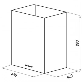 Вытяжка 50 см Maunfeld BATH PLUS 45 INOX