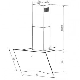 Вытяжка 60 см HOMSAir TEFFI 60 GLASS White