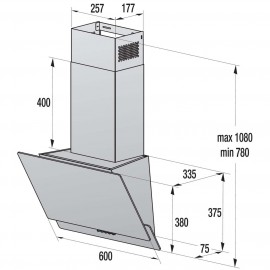 Вытяжка 60 см Gorenje WHI629EB