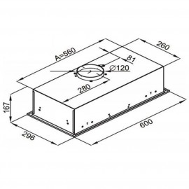 Вытяжка полностью встраиваемая Maunfeld Crosby Light (C) 60см INOX