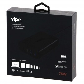 Настольные зарядные устройства Vipe Power Station 75W Black