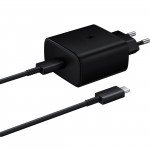 Сетевое зарядное устройство с кабелем Samsung EP-TA845 USB Type-C 45W Black