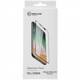 Защитное стекло Red Line для iPhone X/XS, Full Screen tempered glass White 