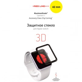 Стекло для Apple Watch Red Line Corning (s3) 42mm Full screen (3D) TG