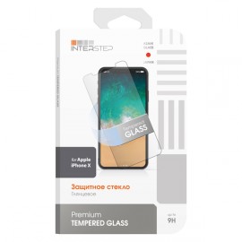 Защитное стекло InterStep для iPhone X (IS-TG-IPHONXUNI-000B201)